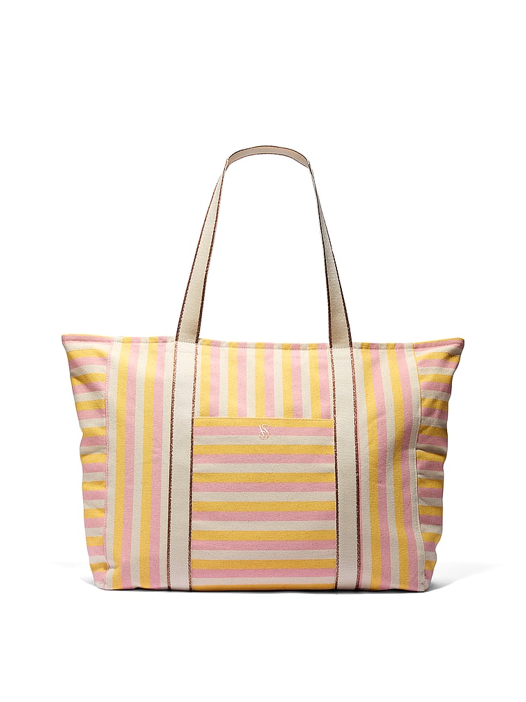 Canvas Stripe Tote Bag Canvas Stripe Tote Bag